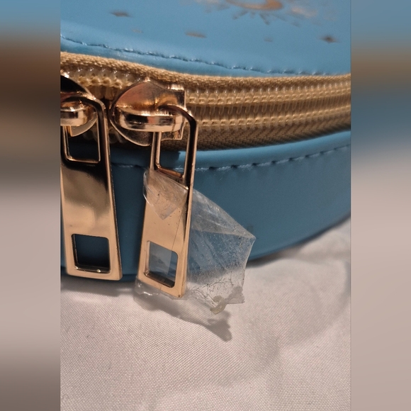 Blue and Gold Women's Bag - Picture 4 of 5